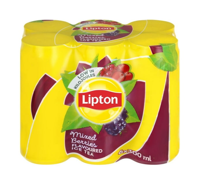 Buy Lipton Mixed Berries Flavoured Ice Tea 6 x 300ml in Bulk
