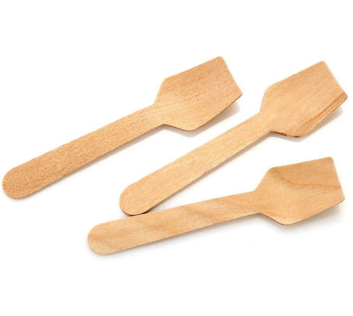 3Clicks EcoFriendly Disposable Bamboo Icecream Spoon Set Makro
