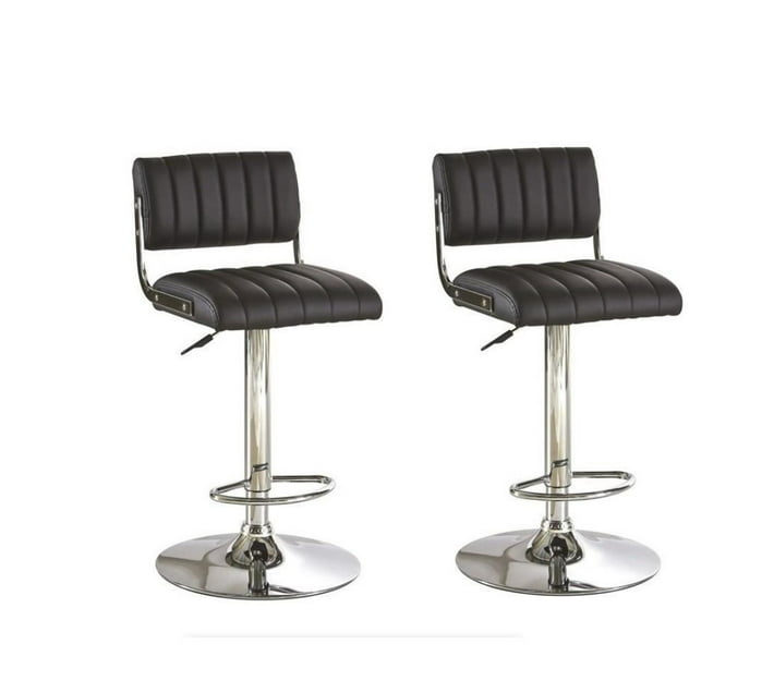 Someone’s in a Makro Black Kitchen Bar Stools with Chrome Base Pack