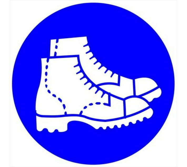 Shoe Protection Sign Buy SIGN Safety Shoe Protection Safety Sign 29CM X 29CM Emergency Sign ...