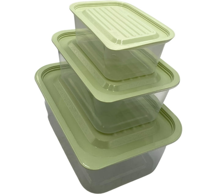 Generic 438933 GREEN 3 Containers Lunch Box Makro
