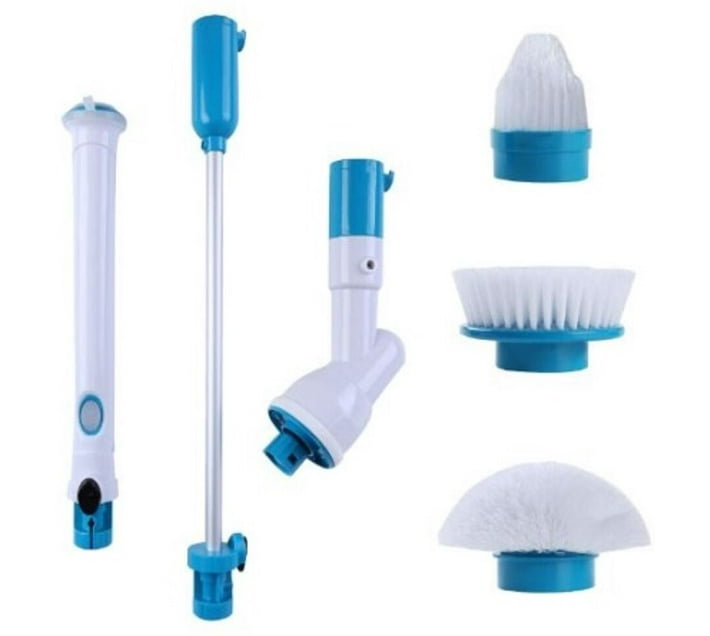 Generic Cordless Tub and Tile Scrubber With 4 Replaceable Cleaning