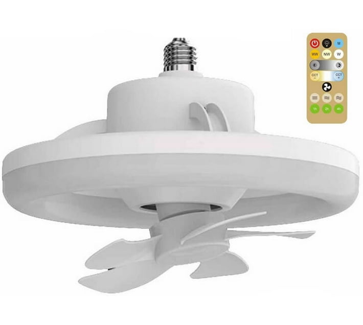 Generic E27 A 14 mm Anti Dust, Energy Saving 5 Blade Ceiling Fan (White