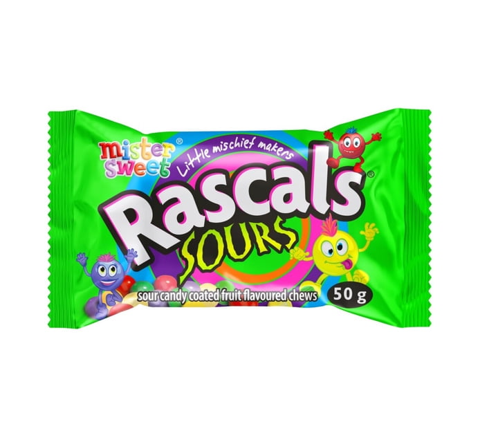 Rascals Candy Chews Sours (24 x 50g) | Makro