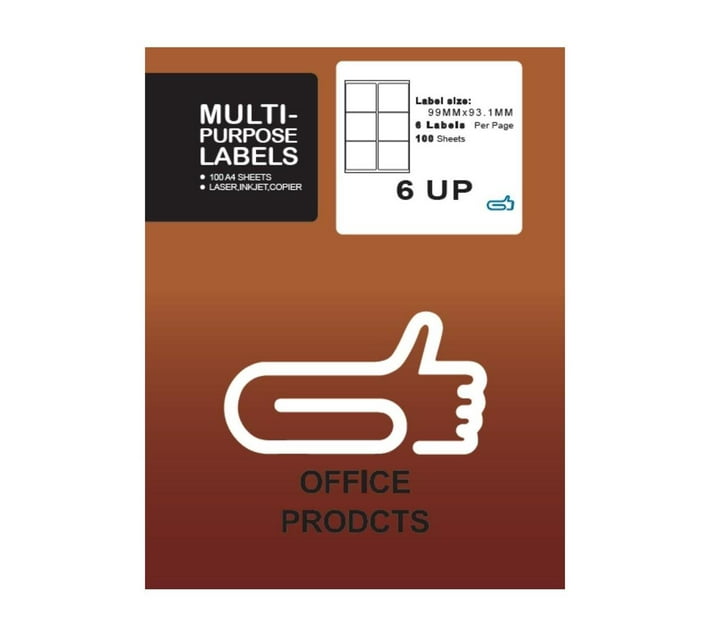 Someone’s in a Makro 6 UP labels self adhesive A4 Size 100 sheets