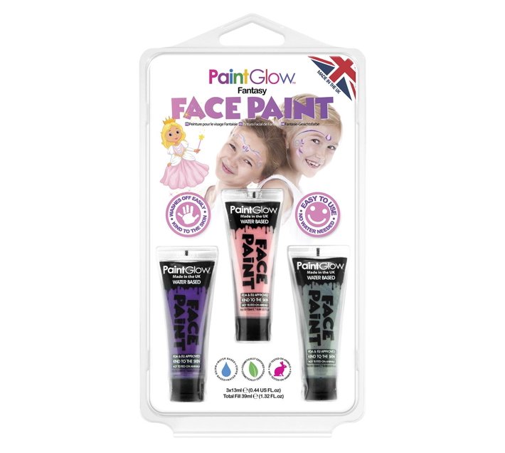 PaintGlow Kids Face Paint MultiPack Fantasy Makro