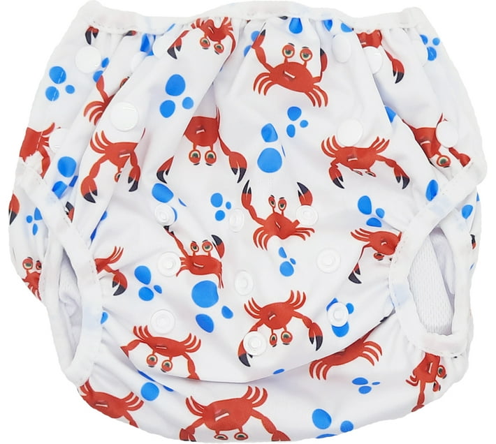Bamboo Baby Swimming Nappy Red Crab Pant Diapers L () Makro