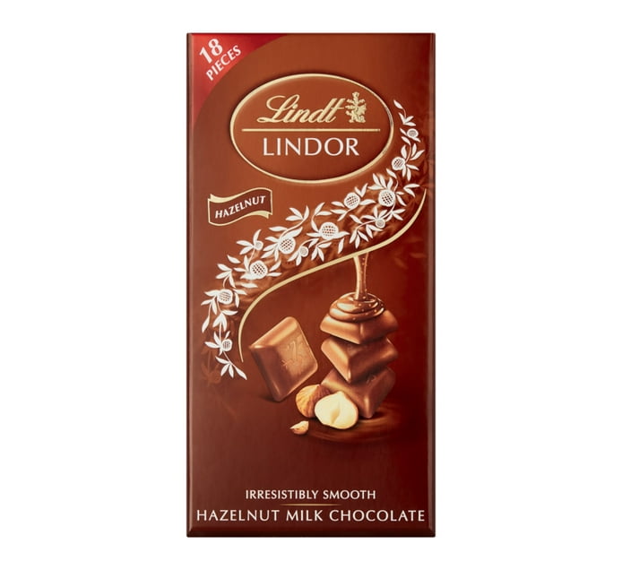 Someone’s in a Makro Lindt Lindor Chocolate Slab Hazelnut (1 x 100g) Mood