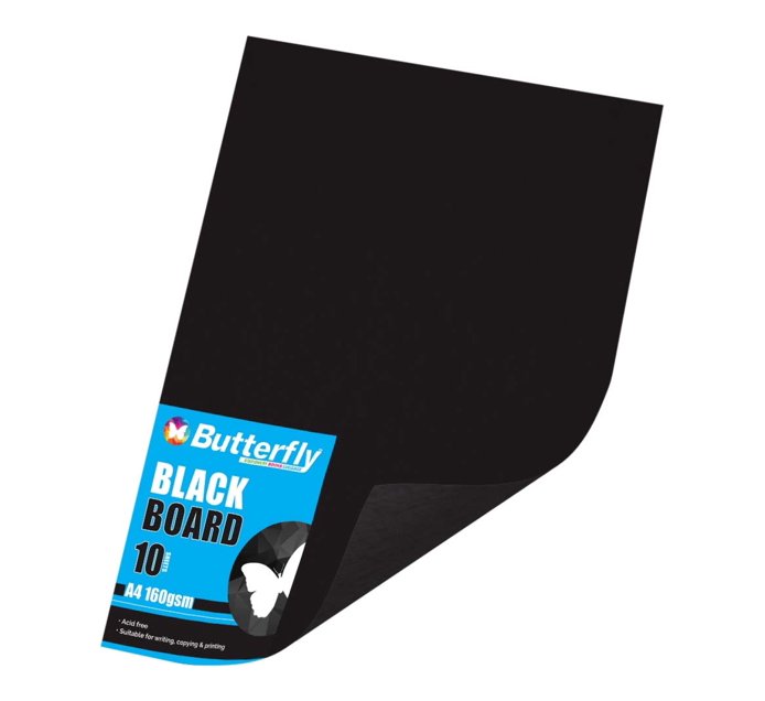 Someone’s in a Makro Butterfly A4 Board (10 Sheet) Black Mood