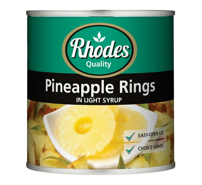 Buy Rhodes Pineapple Rings In Light Syrup 440g in Bulk | Makro Business
