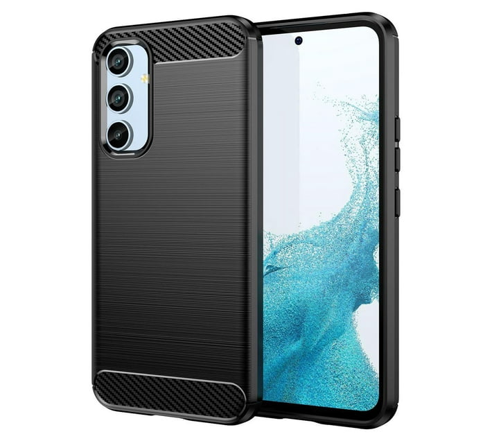 Someones In A Makro Celltime Galaxy A54 5g Shockproof Carbon Fiber Design Cover Black Mood 0398