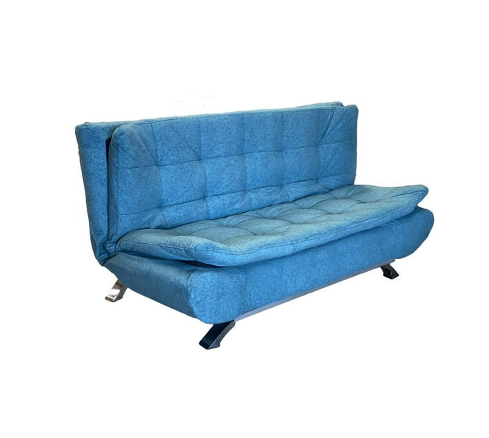 Someone’s in a Makro Fabric Sleeper Couch Blue Fabric Mood