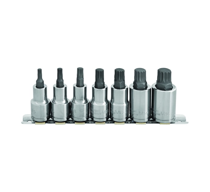 Spline Bit Socket Set Buy Mastercraft 7pc 1/2