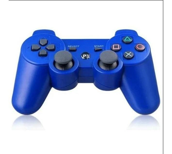 Doubleshock P3 Ps3 813Bt PS3 Remote Controller Blue Silver Makro