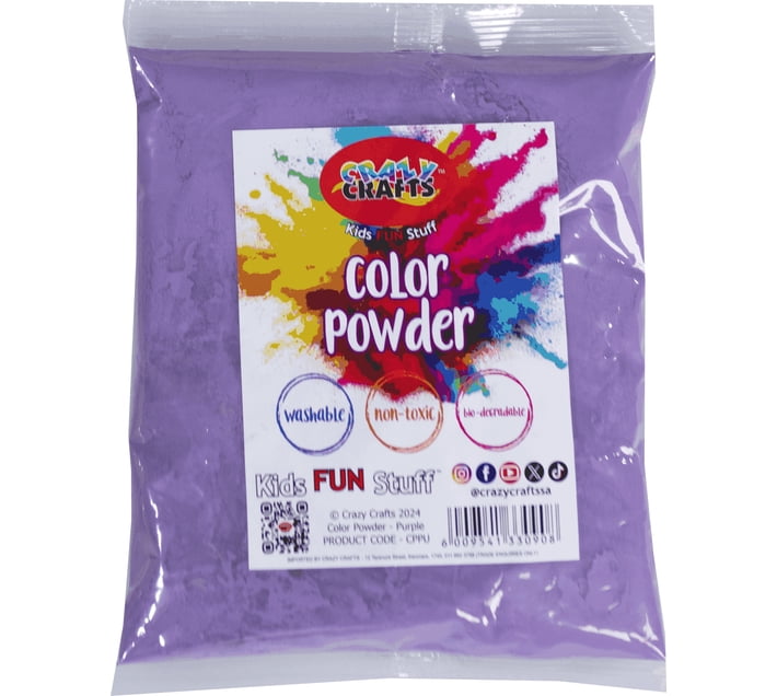 CRAZY CRAFTS Colour Powder - Purple Traditional & Festival Art Kit Art ...