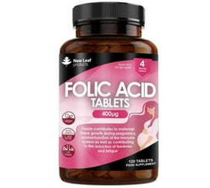 New Leaf Products Folic Acid High Strength Vegan Pregnancy Vitamins 4