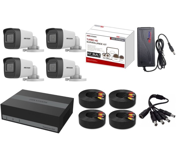 HighFive! PR 4枚セット Buy HIKVISION 4CH eDVR CCTV Kit with 2MP Cameras & ZATECH 20m