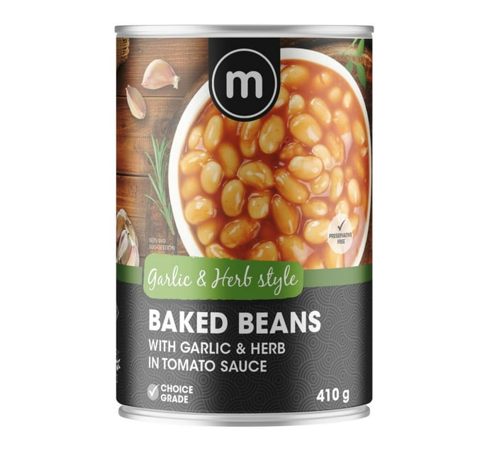 Someone’s in a Makro M Canned Beans Garlic & Herb (410g) Mood