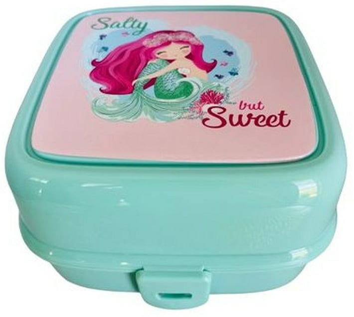 Dothome Double Sided Lunch Box 4 Compartments with Spoon/Fork Green 1