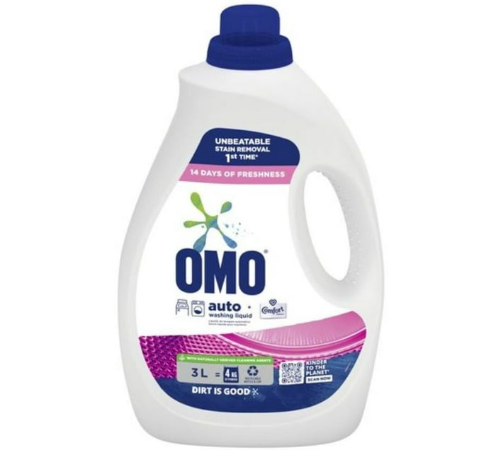 Buy Omo Auto With Comfort Freshness Washing Fresh Liquid Detergent (3 L ...