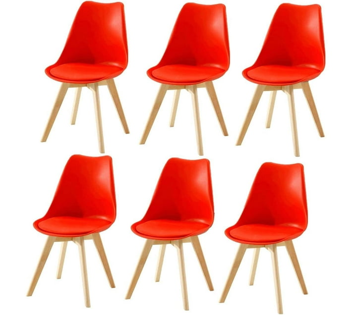 Someone’s in a Makro Set of 6 Dining Chairs, Solid Wood Legs, Removable Cover, Kitchen Chairs