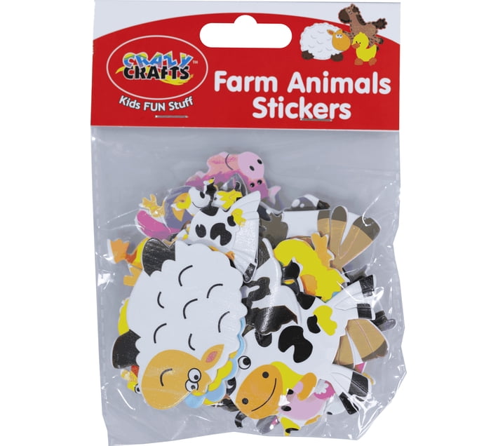 Crazy Crafts Crazy Sticker Range - Farm Animals Stickers & Scrapbooks ...