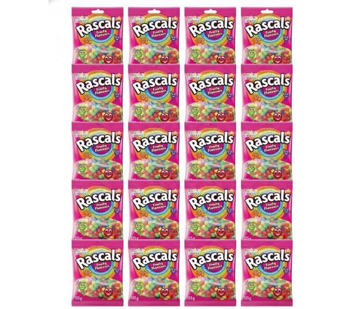 Buy Mister Sweet Rascals Fruity Flavours Pouch (24 x 125 g) in Bulk ...
