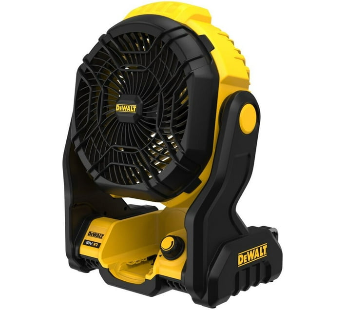 DeWalt DCE512NXJ A++ 1200 mm 5 Blade Floor Fan (Yellow, Black, Pack of