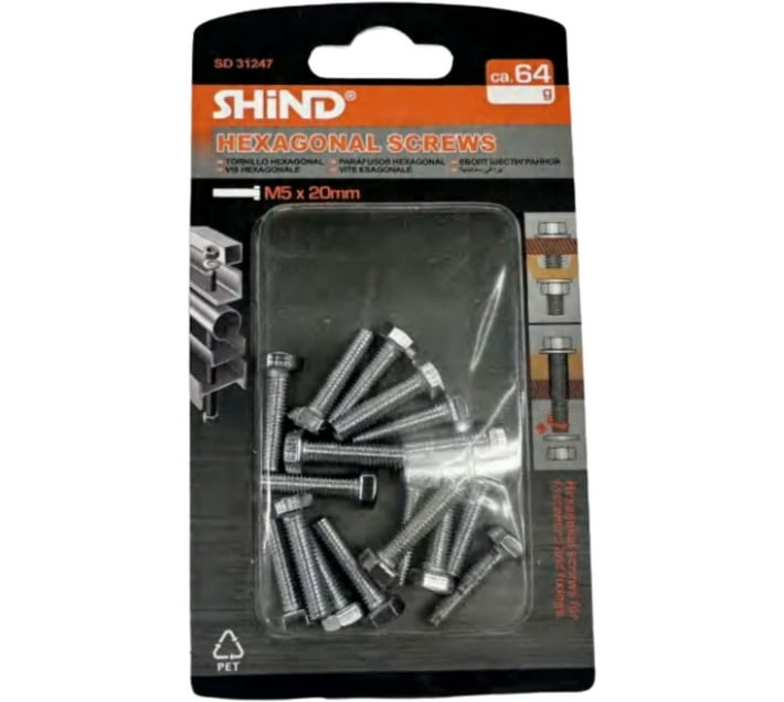 Shind Steel Flat Head Thread Rolling Screw (0.05 cm Pack of 17) Makro