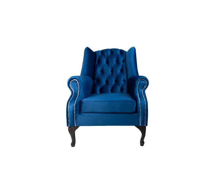 Wingback Chair Blue Makro