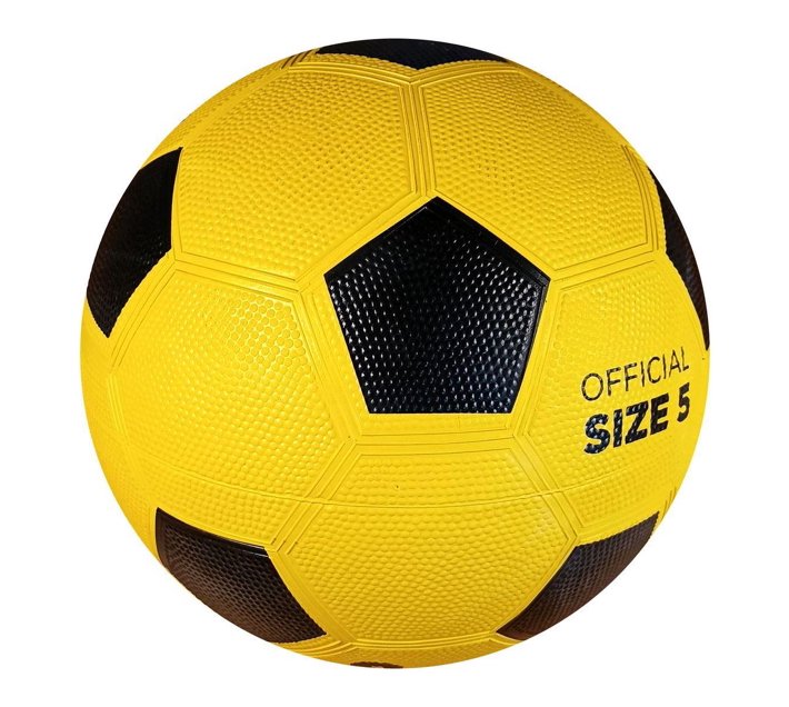 Someone’s in a Makro Soccer Ball Rubber Size 5 Yellow, Black Mood
