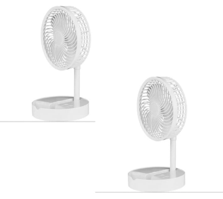 Table Fans Condenser Condere Desk and Table Portable Folding Fan, USB Rechargeable A+ 20 mm ...