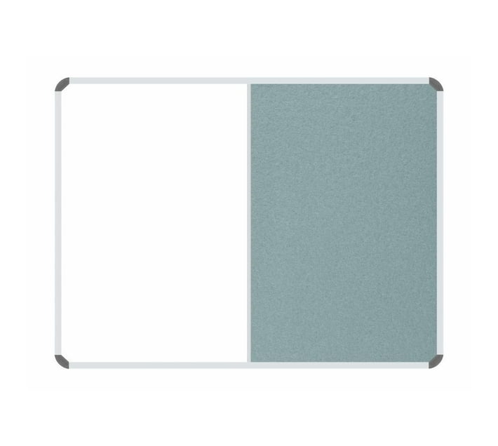 Parrot Combination Whiteboard 1200x900mm Grey Felt Makro