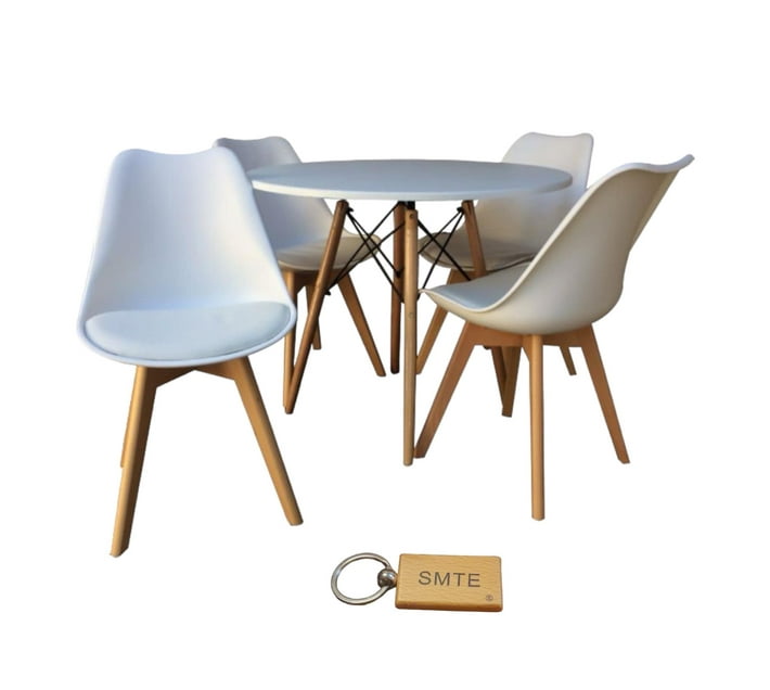 Someone’s in a Makro Round Table + 4 Padded Chairs - White +Smte ...