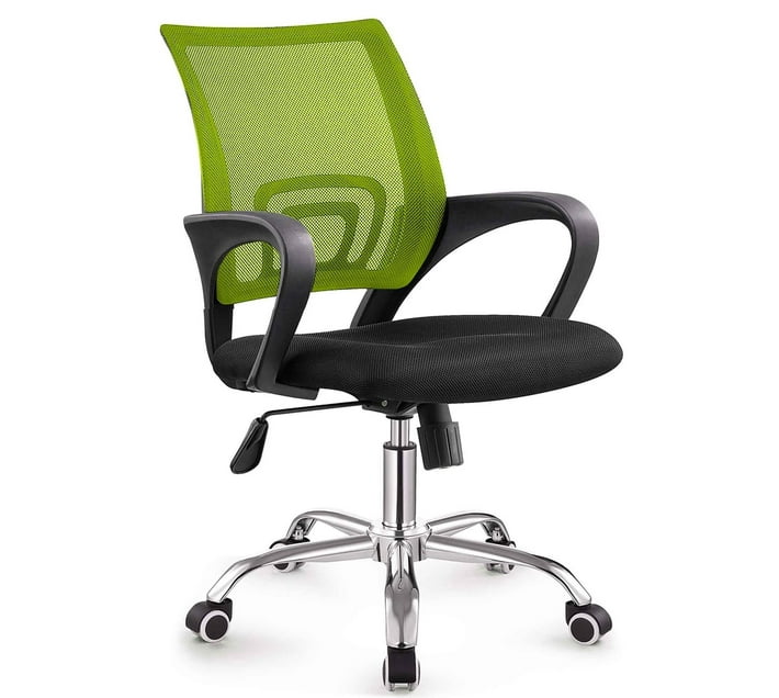 Someone’s in a Makro Zippy Netting Back Office Chair with Chrome Bas