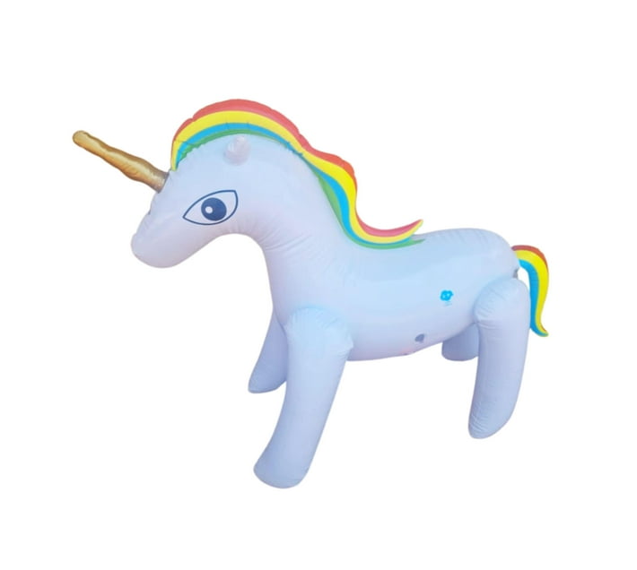 Someone’s in a Makro Inflatable 1M Unicorn Sprinkler Mood