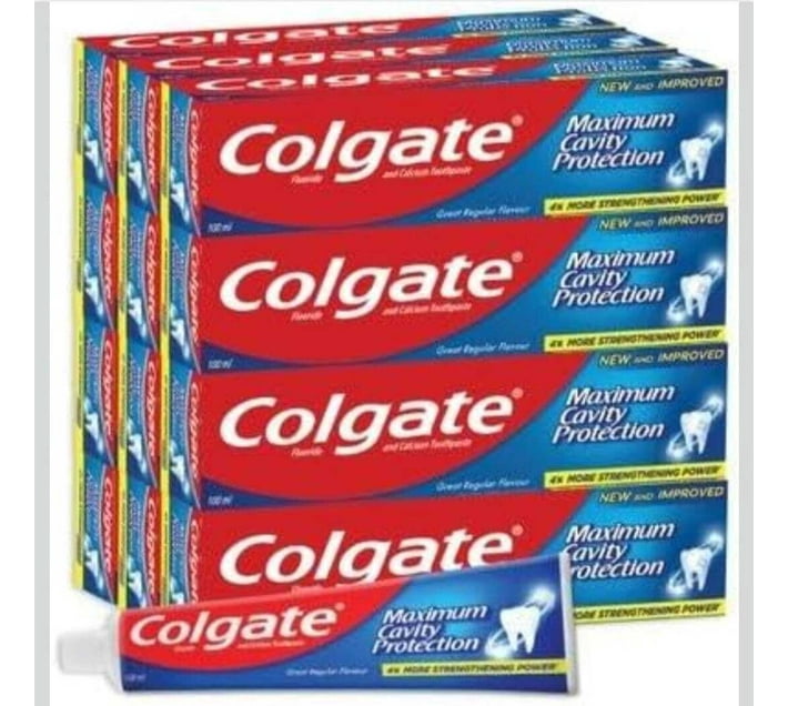 Buy Colgate Maximum Cavity Protection Toothpaste (100 ml, Pack of 12 ...