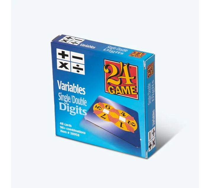 24Game Maths24 Paper Problem Solving Card Game (Multicolour) Makro
