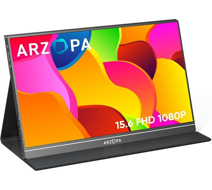 Arzopa Portable Monitor 15.6 inch Full HD IPS Panel Home and Office