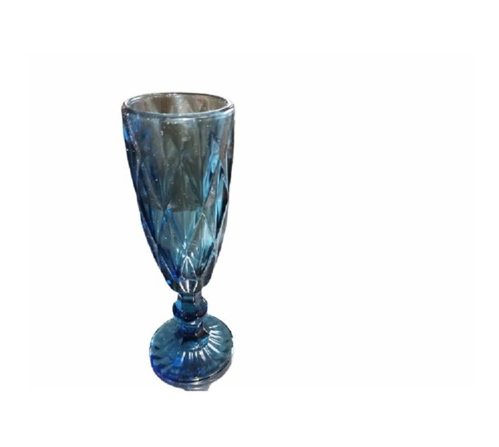 Someone’s in a Makro Blue Coloured Crystal Champagne glasses set of 6 Mood