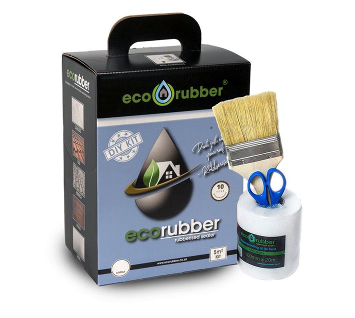 Eco Rubber Rubberized Waterproof Sealer 5 M2 DIY Kit Terracotta Makro