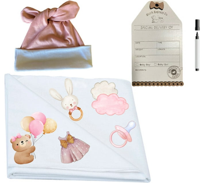 Mom'Into Printed Crib Swaddling Baby Blanket for Mild Winter (Polyester