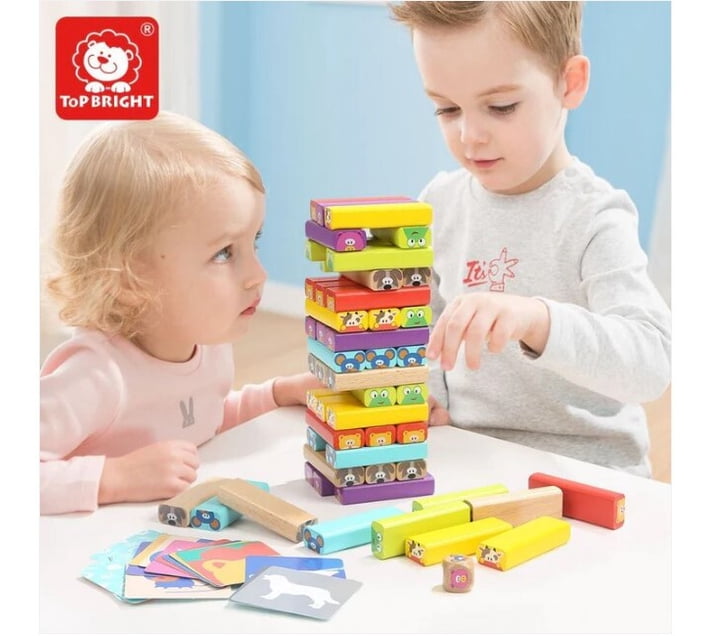 Buy Top Bright Animal Stacking Game - Building Blocks & Domino (36 ...