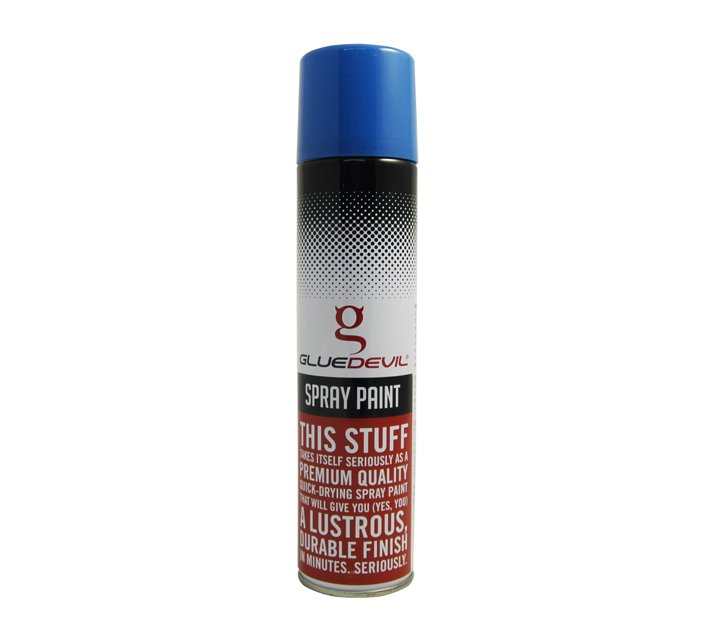 Glue Devil Spray Paint Heat Resistant Blue 300ml Makro