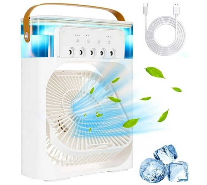 Table Fan SLZ0002 A++ 1320 mm Energy Saving 3 Blade Misting Fan Makro