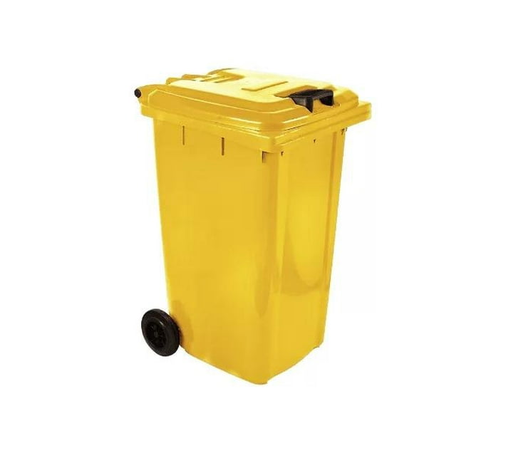 Someone’s in a Makro 120L Wheelie Bin Yellow SABS Approved Mood