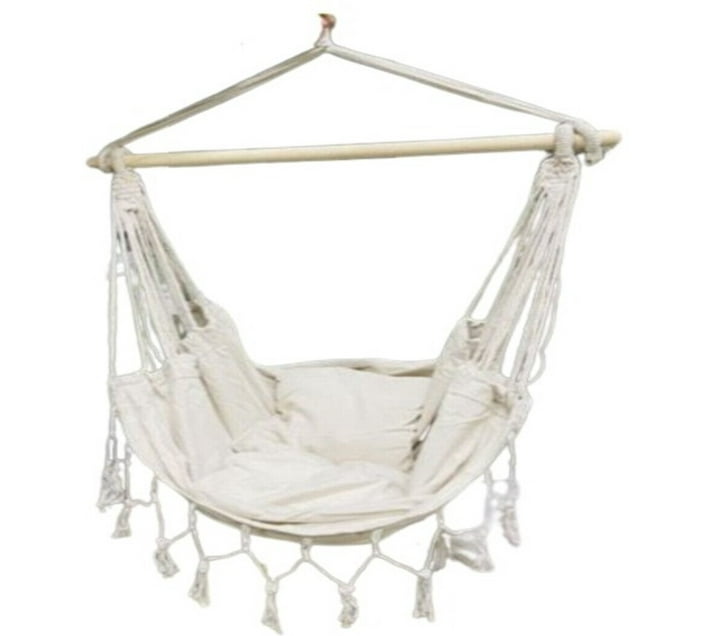 Hammock Chair A14 Cotton Small Swing (White, DIY(DoItYourself)) Makro