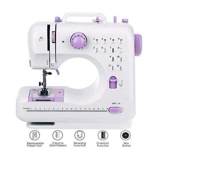 Portable Sewing Machine,12 Stitches 2 Speed Heavy Duty Sew Machine Makro