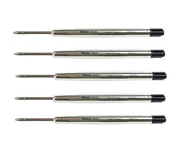 Troika Black Ink RefillStandard and Construction Slim Ballpoint Pens