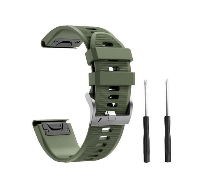 Killer Deals 26mm Garmin Fenix 5X/6X/Plus silicone strap Dark green